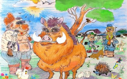 favola fiaba storia gratis bambini disegno cinghiale